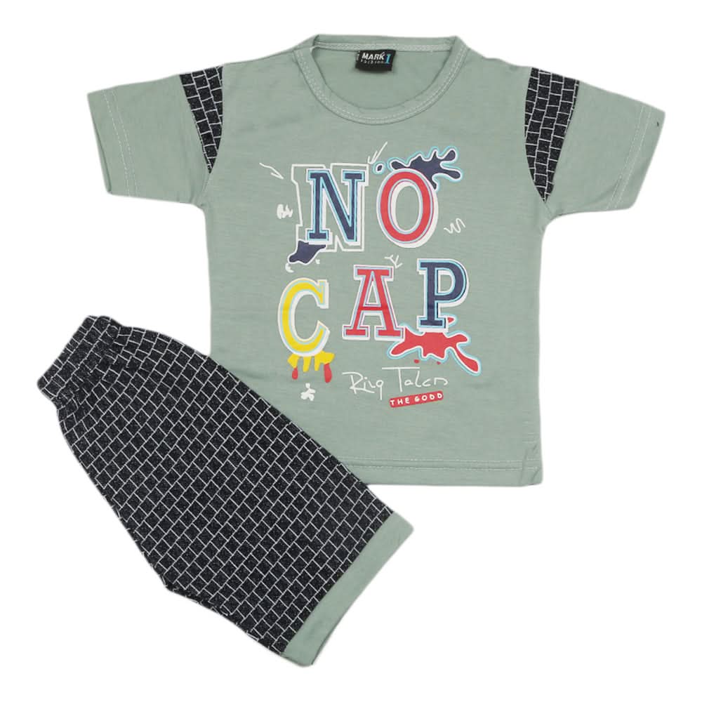 Boys Short Suit - Light Green, Kids, Boys Sets And Suits, Chase Value, Chase Value