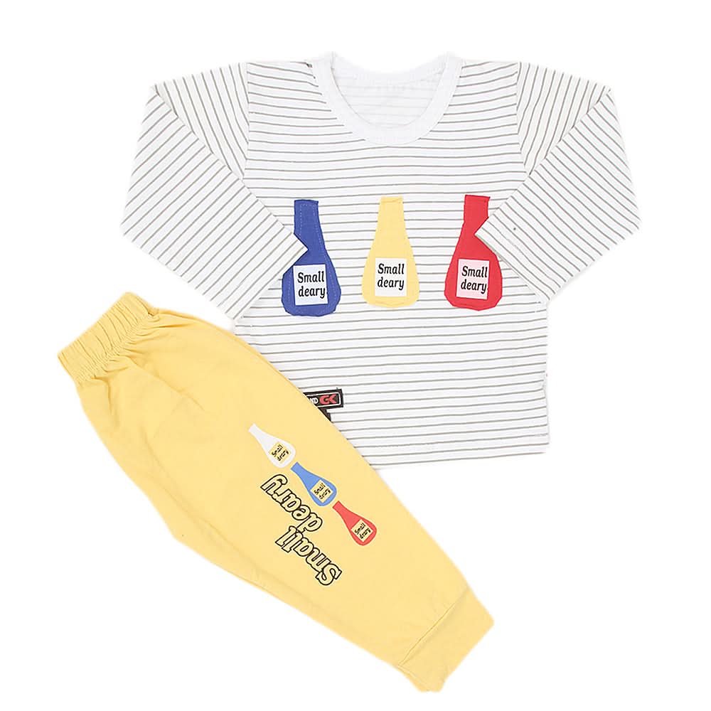Newborn Boys Suit Full Sleeves (01011) - Yellow, Kids, NB Boys Sets And Suits, Chase Value, Chase Value