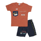 Boys Half Sleeves Suit (2207) - Peach, Kids, Boys Sets And Suits, Chase Value, Chase Value