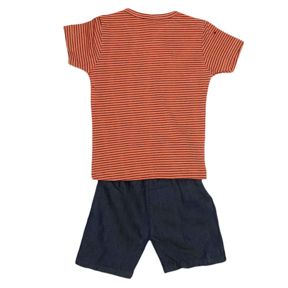 Boys Half Sleeves Suit (2207) - Peach, Kids, Boys Sets And Suits, Chase Value, Chase Value