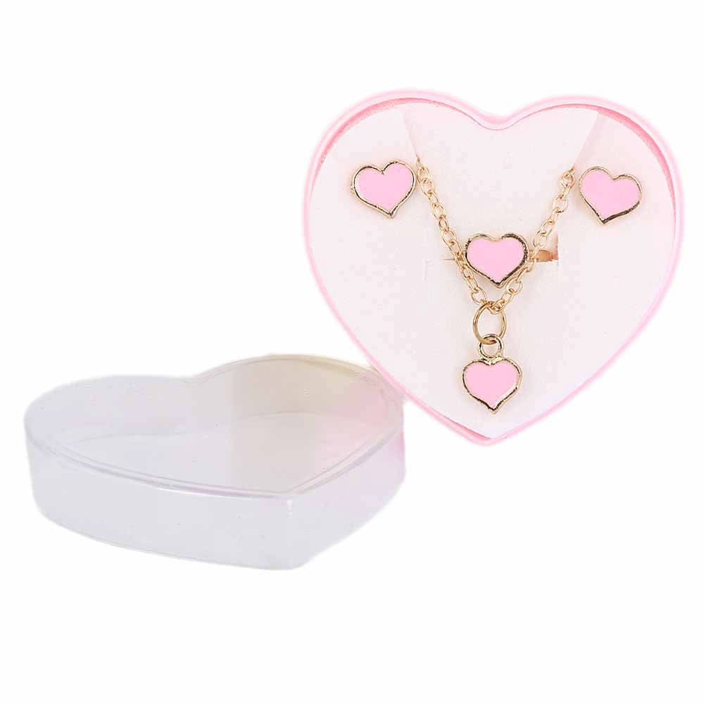Girls Locket Set - Pink, Kids, Jewellery Sets, Chase Value, Chase Value