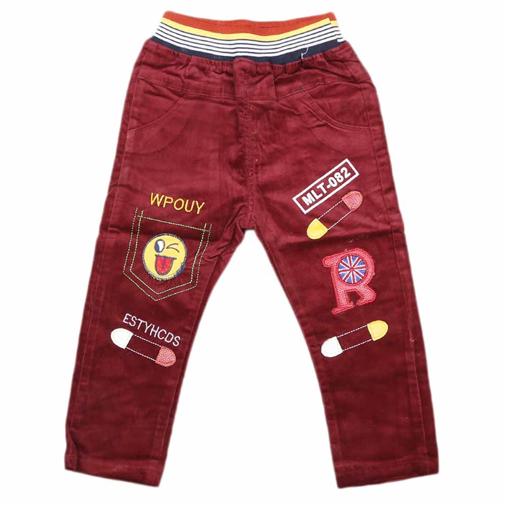Boys Corduroy Pant - Maroon, Kids, Boys Pants, Chase Value, Chase Value
