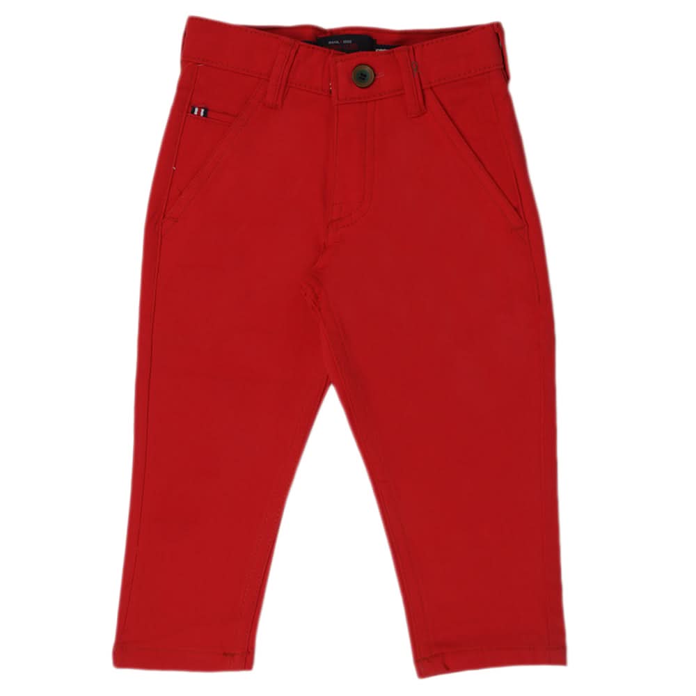 Boys Cotton Pant - Red, Kids, Boys Pants, Chase Value, Chase Value