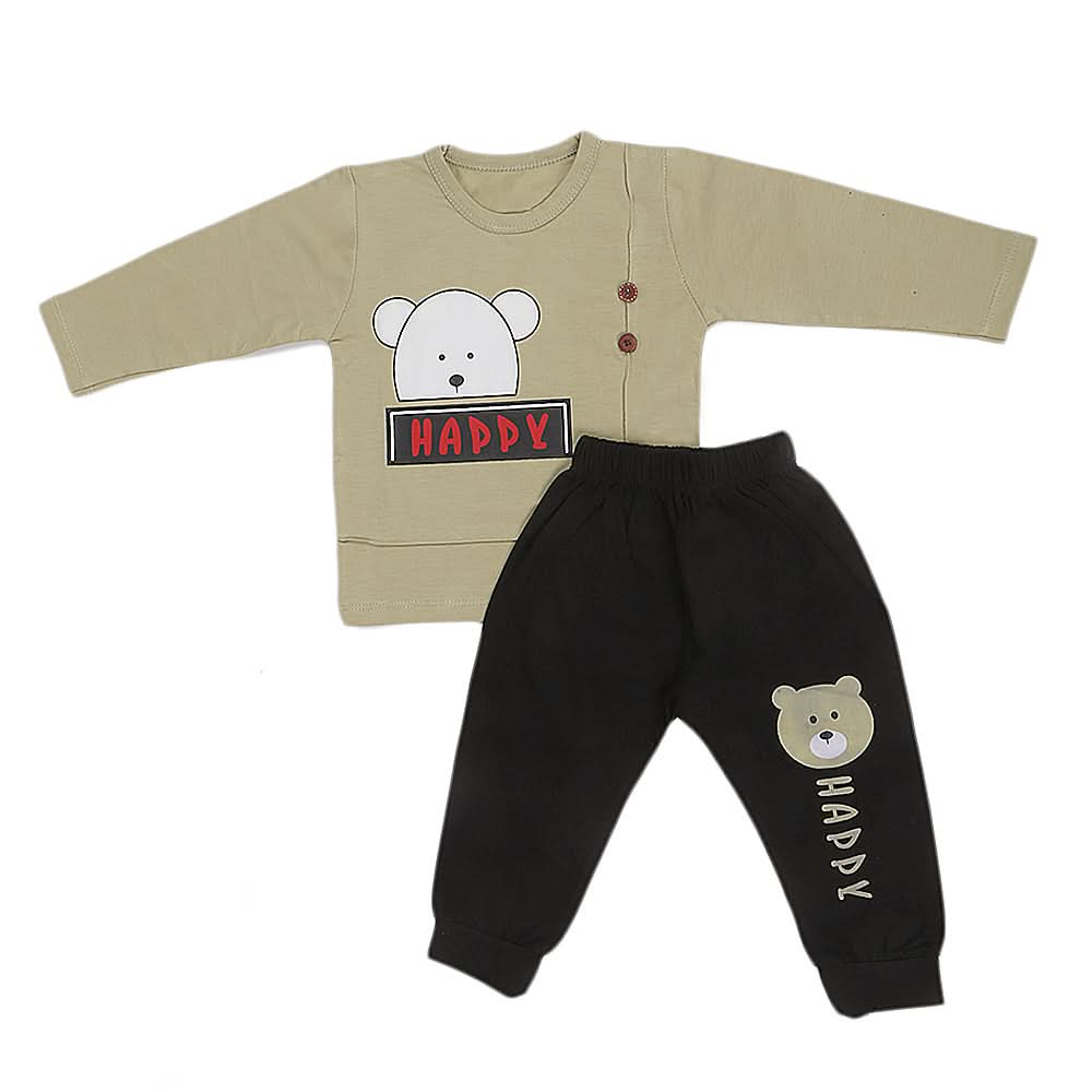 Newborn Boys Suit Full Sleeves (01015) - Olive Green, Kids, NB Boys Sets And Suits, Chase Value, Chase Value