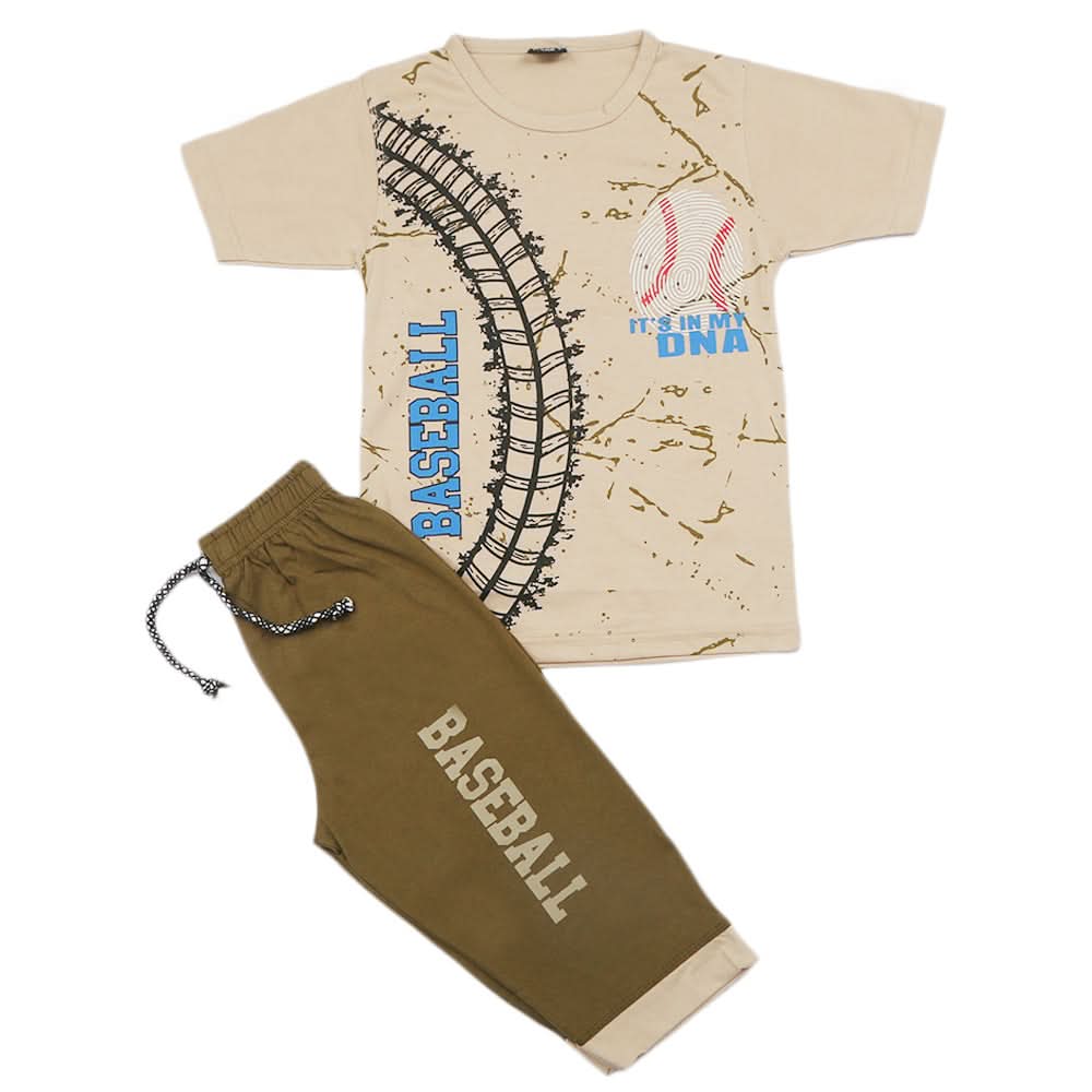 Boys Short Suit - Biege, Kids, Boys Sets And Suits, Chase Value, Chase Value