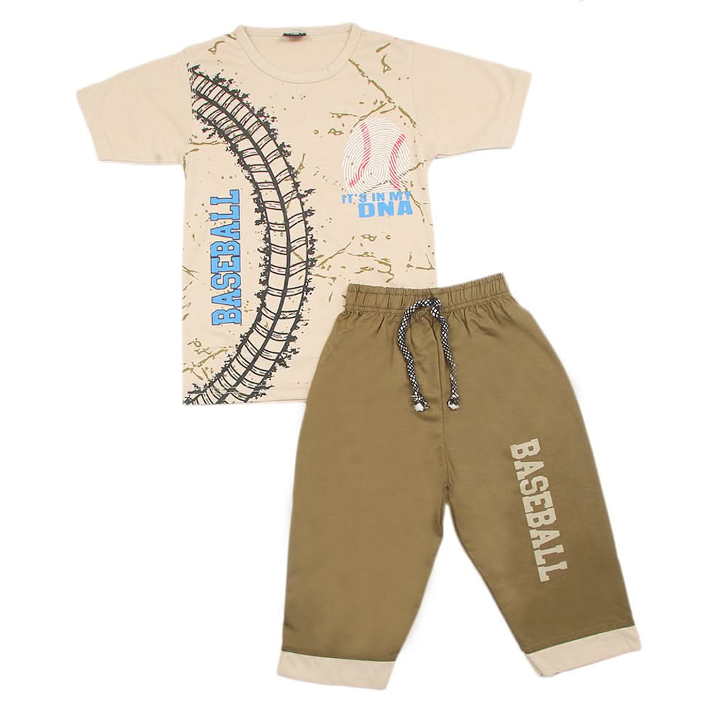 Boys Short Suit - Biege, Kids, Boys Sets And Suits, Chase Value, Chase Value