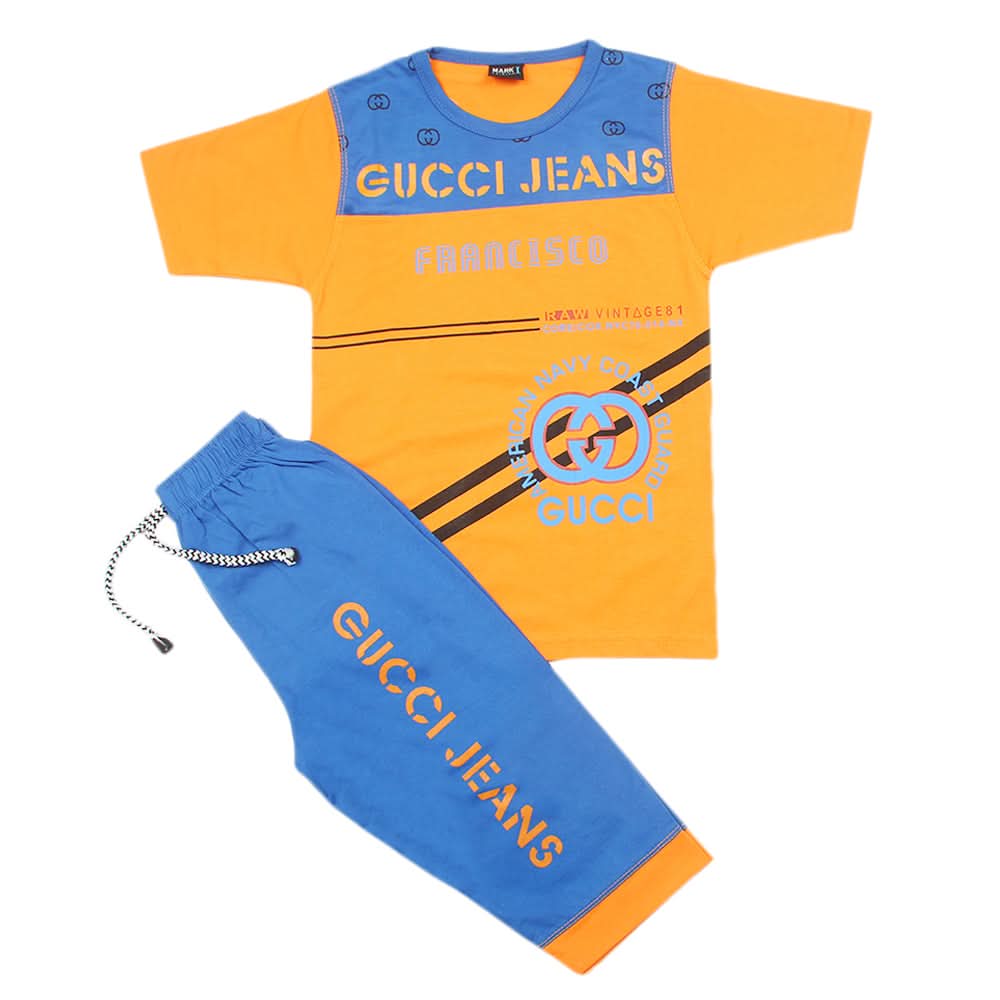 Boys Short Suit - Orange, Boys Sets & Suits, Chase Value, Chase Value