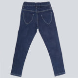 Girls Plain Denim Pant - Dark Blue, Kids, Girls Pants And Capri, Chase Value, Chase Value
