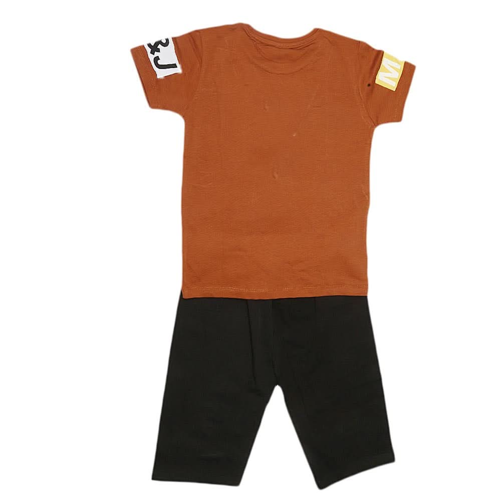 Boys Half Sleeves Suit (2226) - Brown, Kids, Boys Sets And Suits, Chase Value, Chase Value