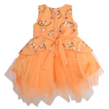 Girls Fancy Frock - Orange, Kids, Girls Frocks, Chase Value, Chase Value