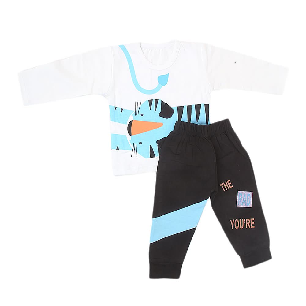 Newborn Boys Suit Full Sleeves (01017) - Blue, Kids, NB Boys Sets And Suits, Chase Value, Chase Value