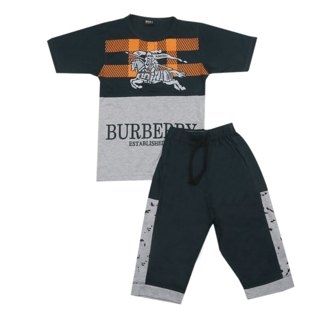 Boys Short Suit - Dark Green, Kids, Boys Sets And Suits, Chase Value, Chase Value