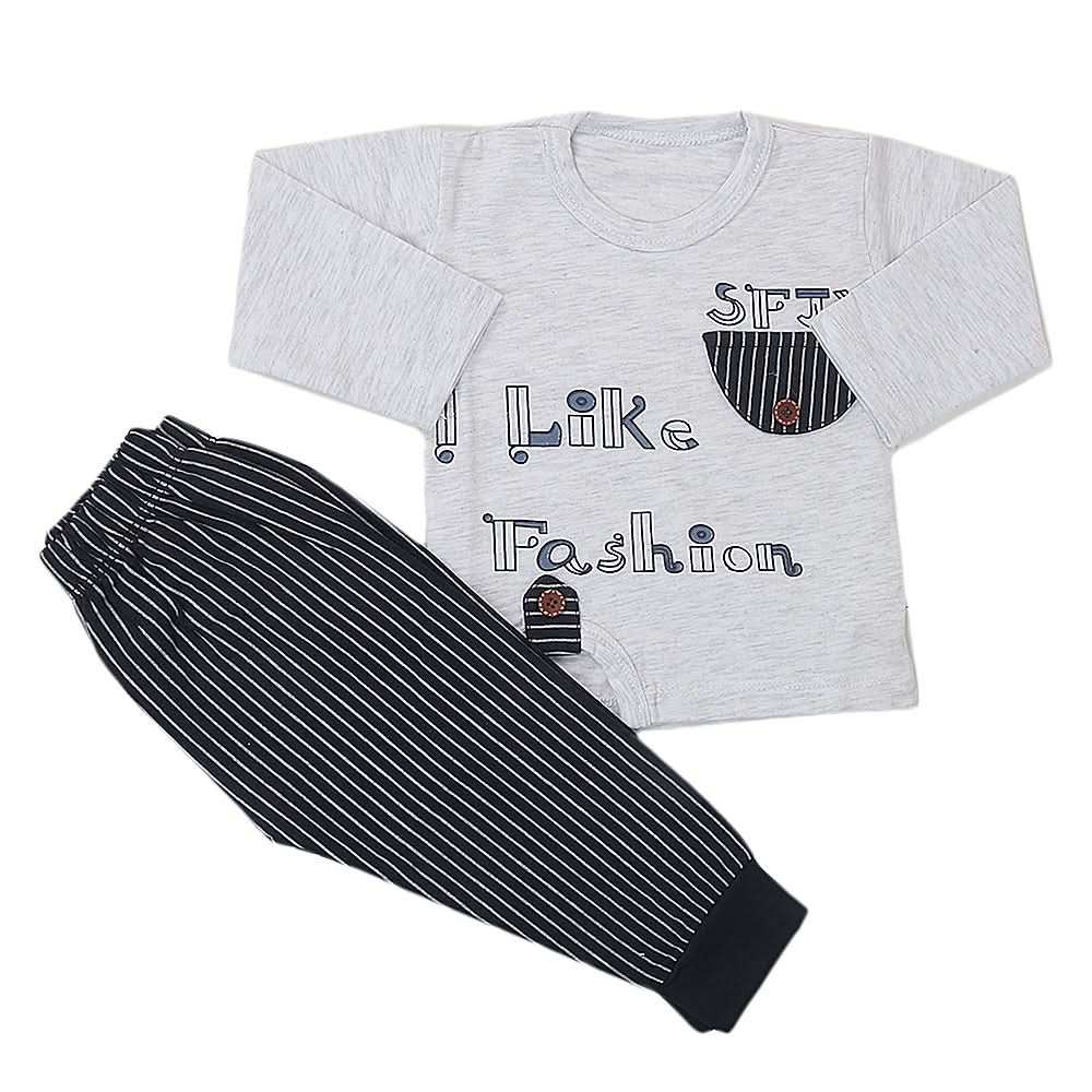 Newborn Boys Suit Full Sleeves (01001) - Navy Blue, Kids, NB Boys Sets And Suits, Chase Value, Chase Value