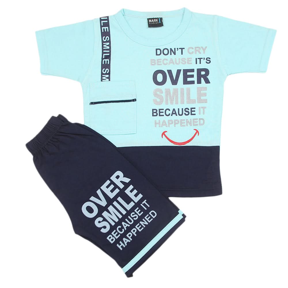 Boys Short Suit - Cyan, Kids, Boys Sets And Suits, Chase Value, Chase Value