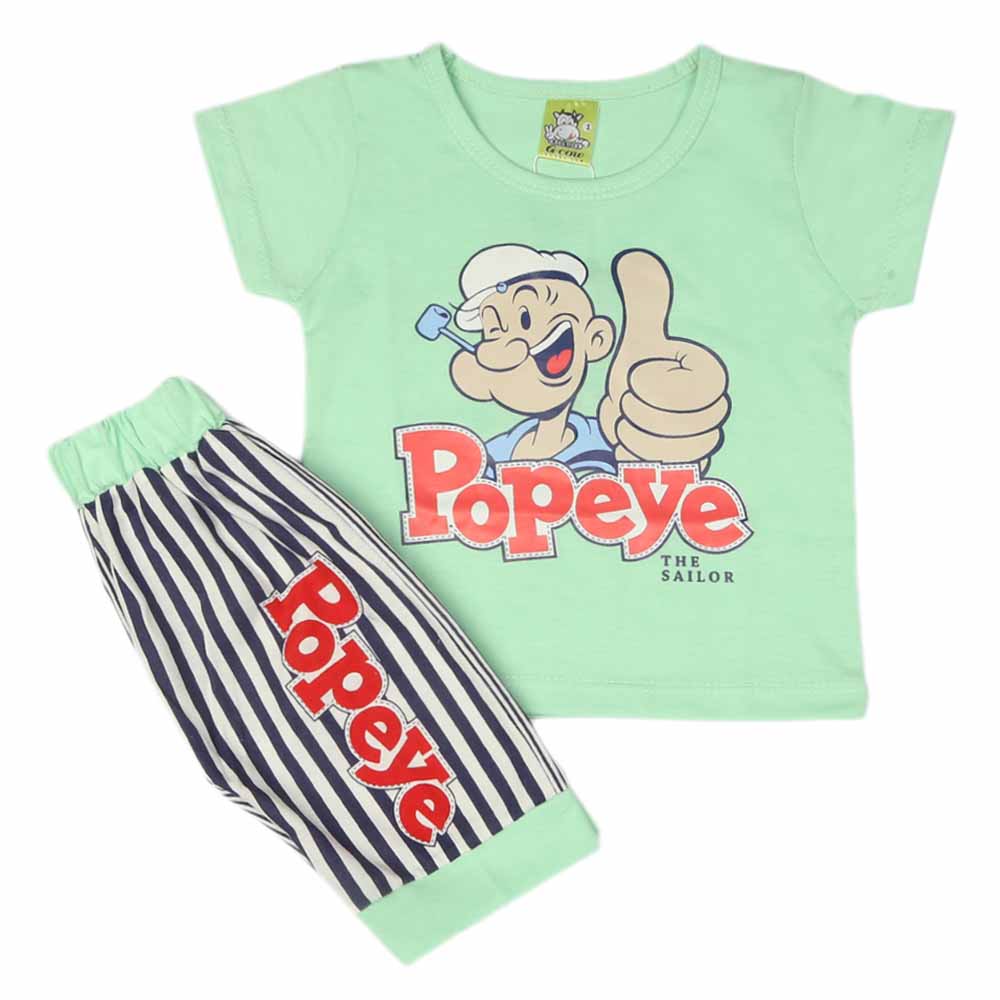 Newborn Boys Half Sleeves Suit - Green, Kids, NB Boys Sets And Suits, Chase Value, Chase Value