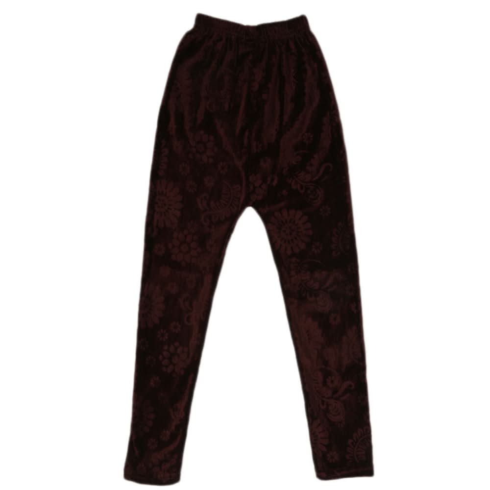 Girls Velvet Tights - Brown, Kids, Tights Leggings And Pajama, Chase Value, Chase Value