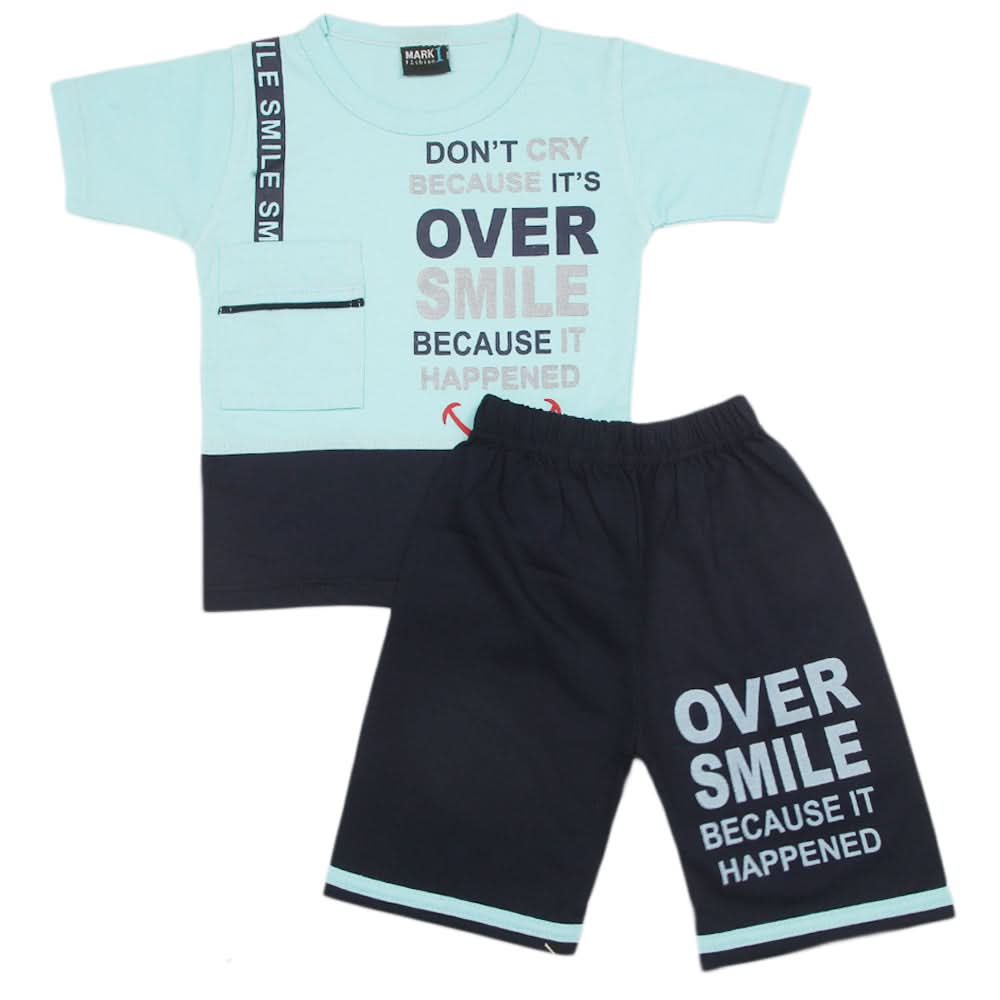 Boys Short Suit - Cyan, Kids, Boys Sets And Suits, Chase Value, Chase Value