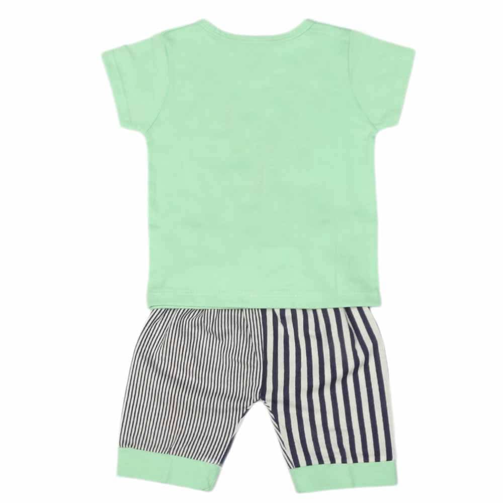 Newborn Boys Half Sleeves Suit - Green, Kids, NB Boys Sets And Suits, Chase Value, Chase Value