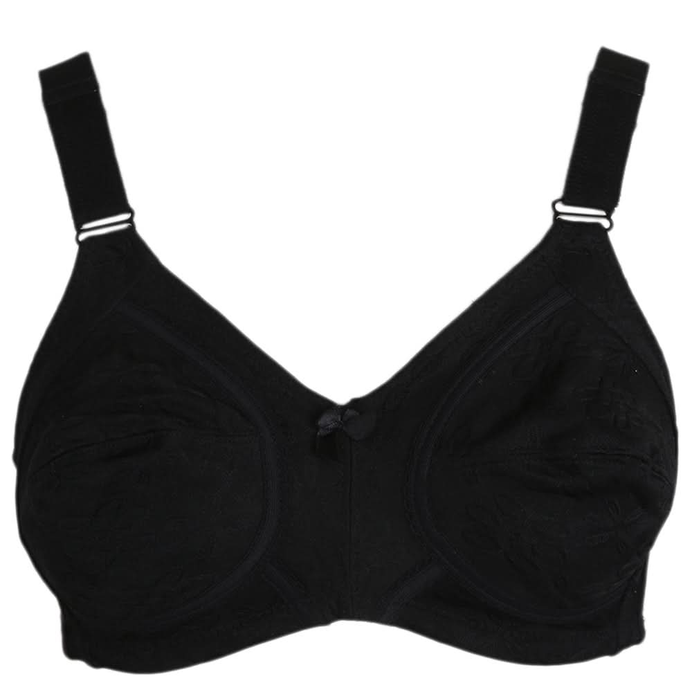 Women's Cotton Bra (DN-366C) - Black, Women, Bras, Chase Value, Chase Value