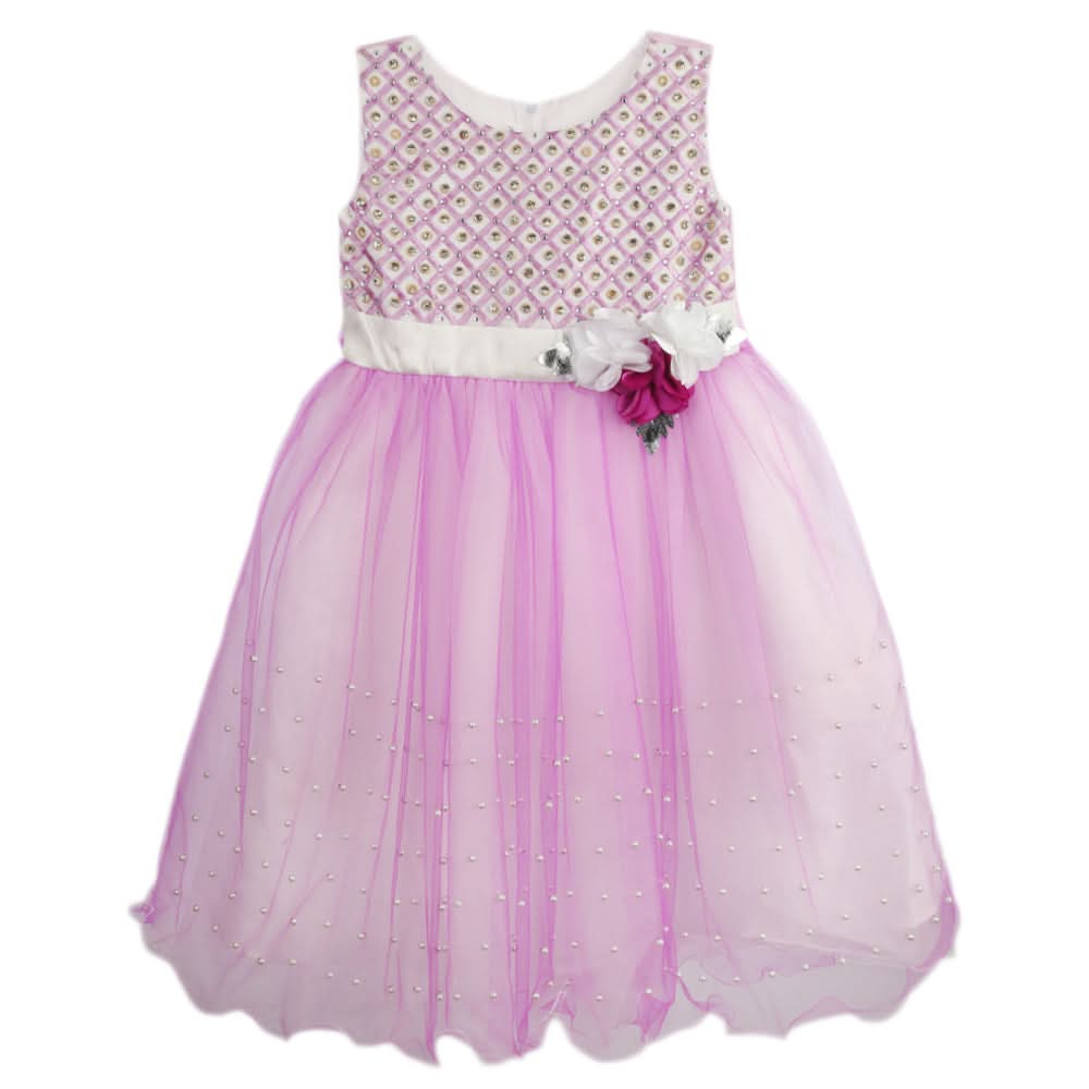 Girls Fancy Frock - Purple, Girls Frocks, Chase Value, Chase Value
