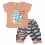 Newborn Boys Half Sleeves Suit - Peach, Kids, NB Boys Sets And Suits, Chase Value, Chase Value