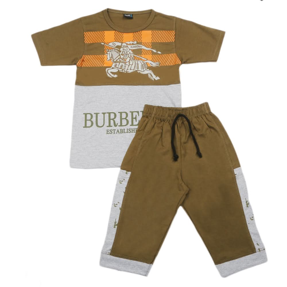 Boys Short Suit - Olive, Kids, Boys Sets And Suits, Chase Value, Chase Value