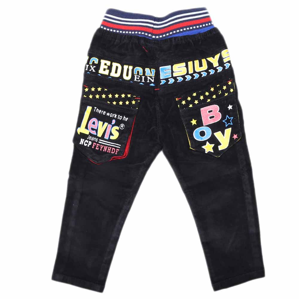 Boys Corduroy Pant - Black, Kids, Boys Pants, Chase Value, Chase Value