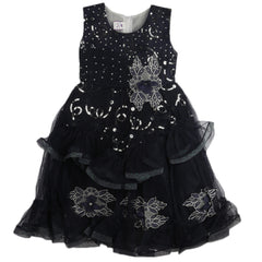 Girls Fancy Frock - Navy Blue, Girls Frocks, Chase Value, Chase Value