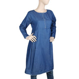 Women's Denim Kurti - Blue, Women, Ready Kurtis, Chase Value, Chase Value