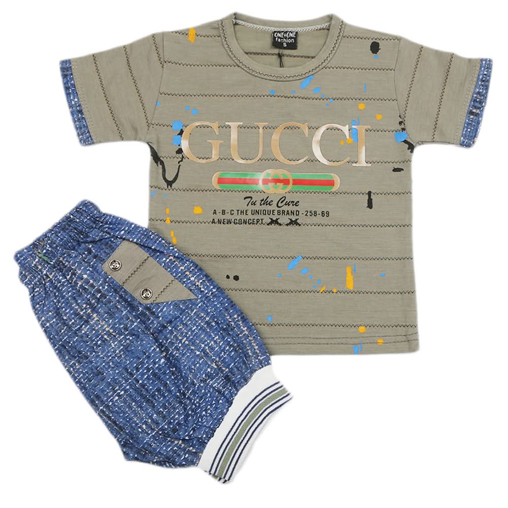 Boys Short Suit - Green, Kids, Boys Sets And Suits, Chase Value, Chase Value