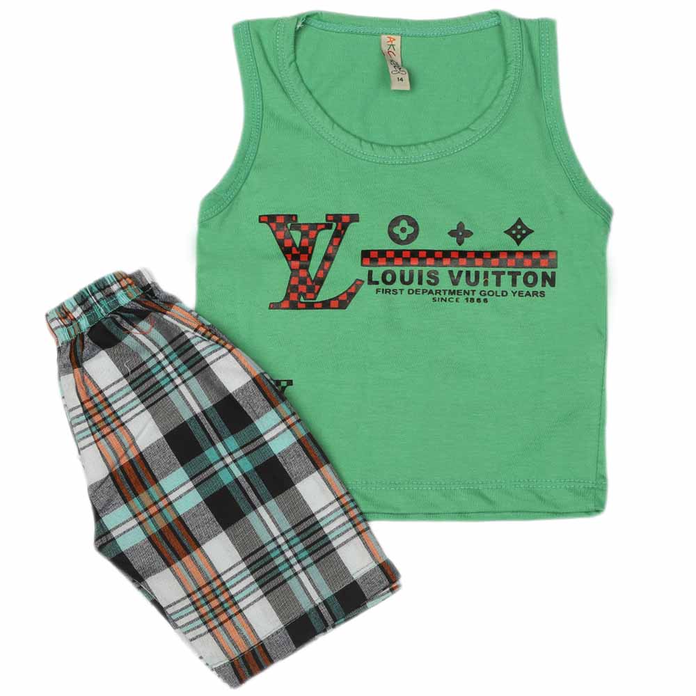 Boys Sando Suit - Green, Kids, Boys Sets And Suits, Chase Value, Chase Value