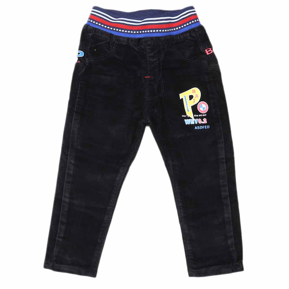 Boys Corduroy Pant - Black, Kids, Boys Pants, Chase Value, Chase Value
