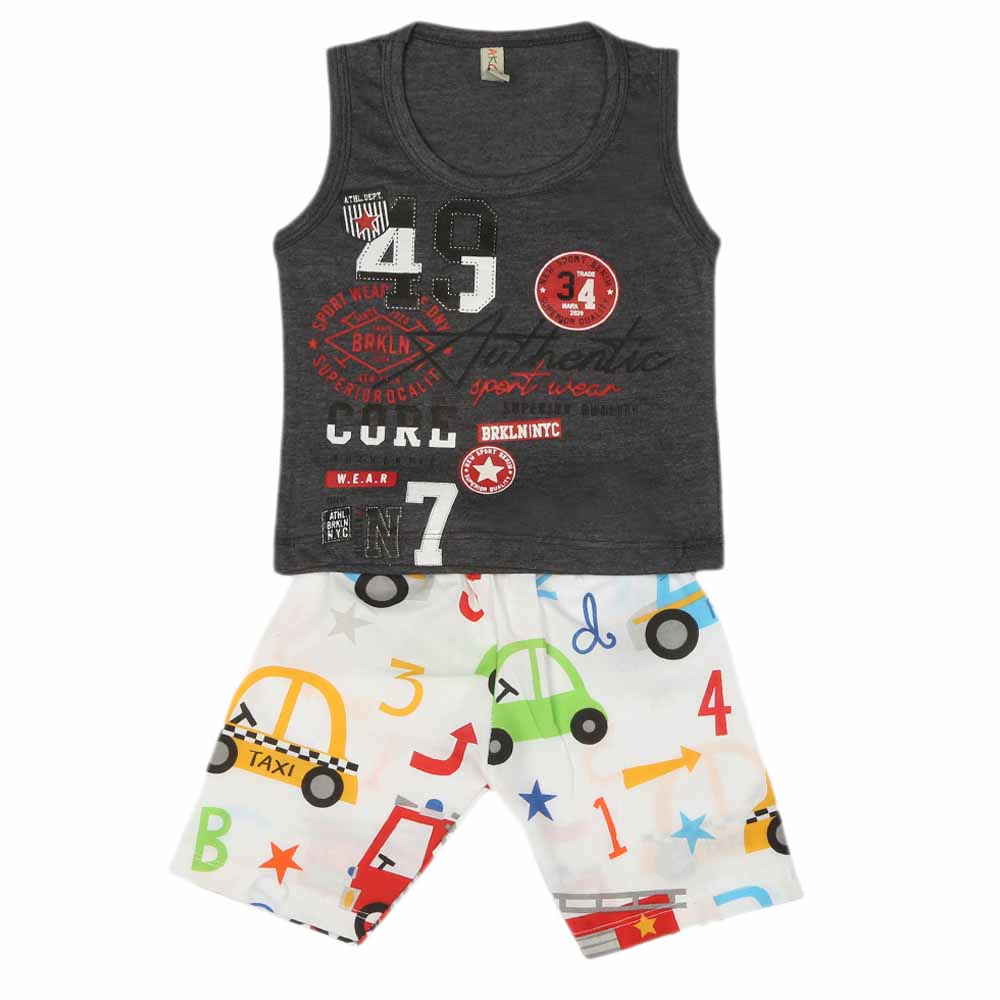 Boys Sando Suit - Dark Grey, Kids, Boys Sando, Chase Value, Chase Value