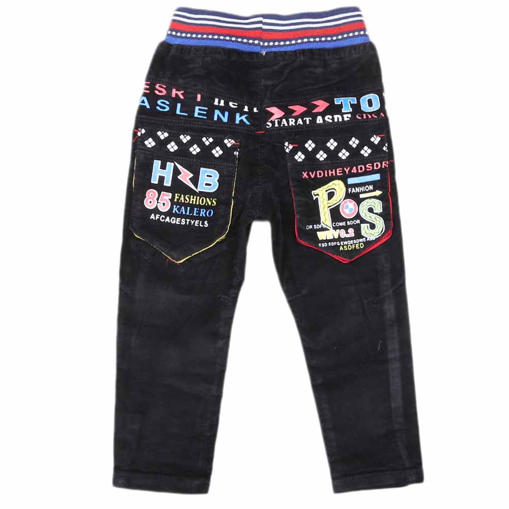Boys Corduroy Pant - Black, Kids, Boys Pants, Chase Value, Chase Value