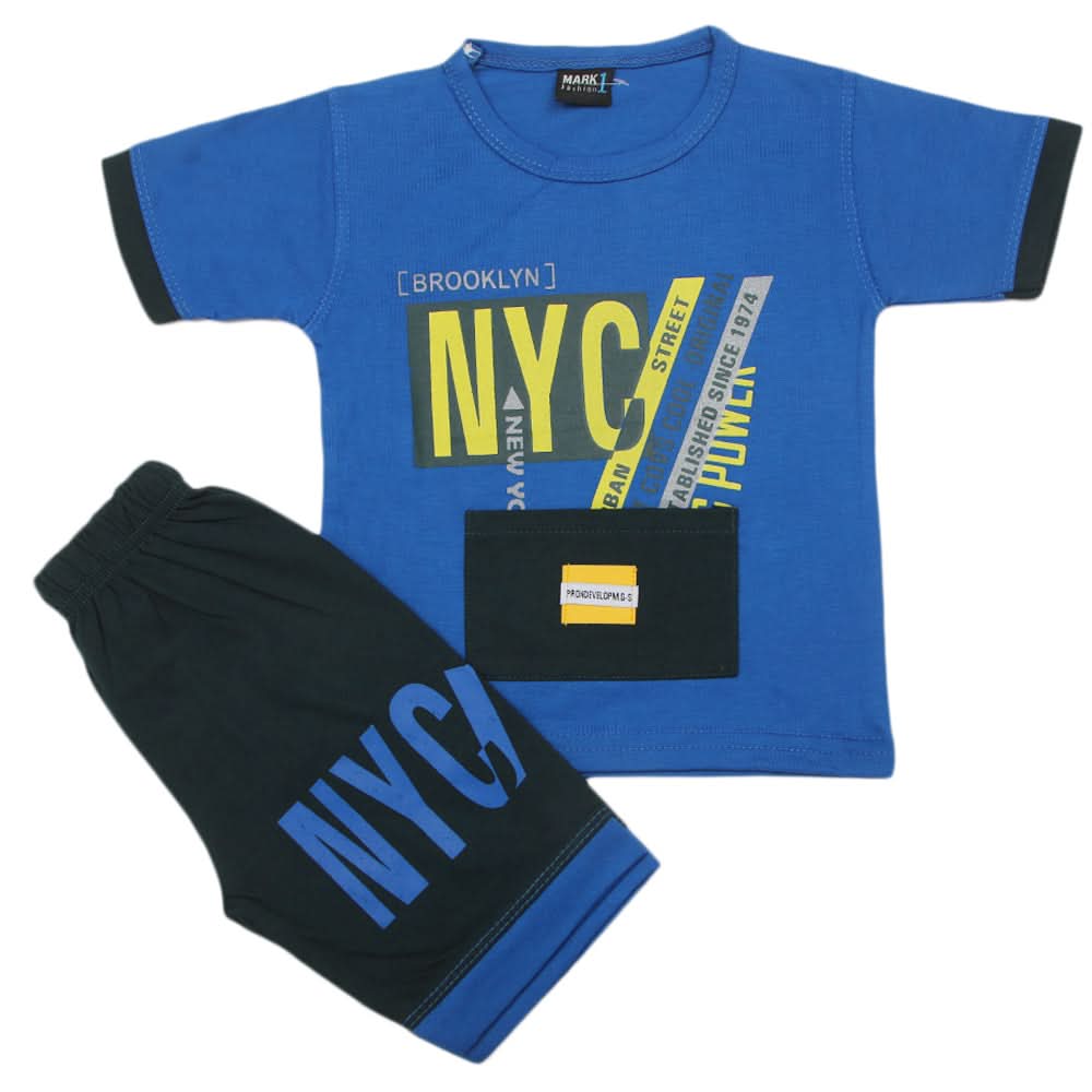 Boys Short Suit - Royal Blue, Kids, Boys Sets And Suits, Chase Value, Chase Value