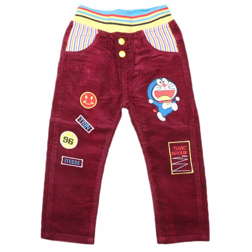 Boys Corduroy Pant - Maroon, Kids, Boys Pants, Chase Value, Chase Value