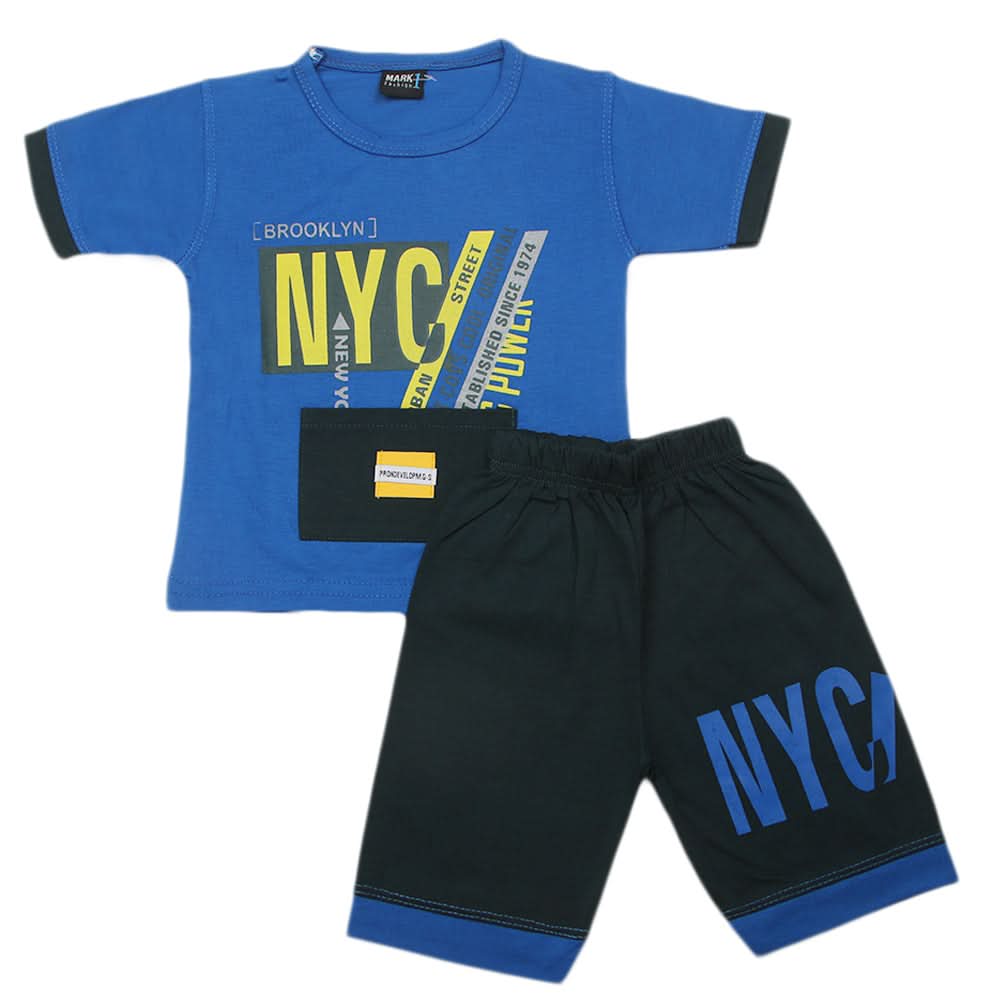 Boys Short Suit - Royal Blue, Kids, Boys Sets And Suits, Chase Value, Chase Value