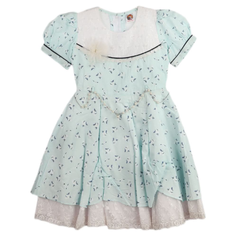 Girls Fancy Frock - Light Blue, Girls Frocks, Chase Value, Chase Value