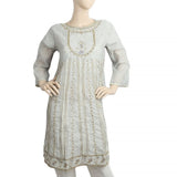 Women's Fancy Kurti With Stone - Grey, Women, Ready Kurtis, Chase Value, Chase Value
