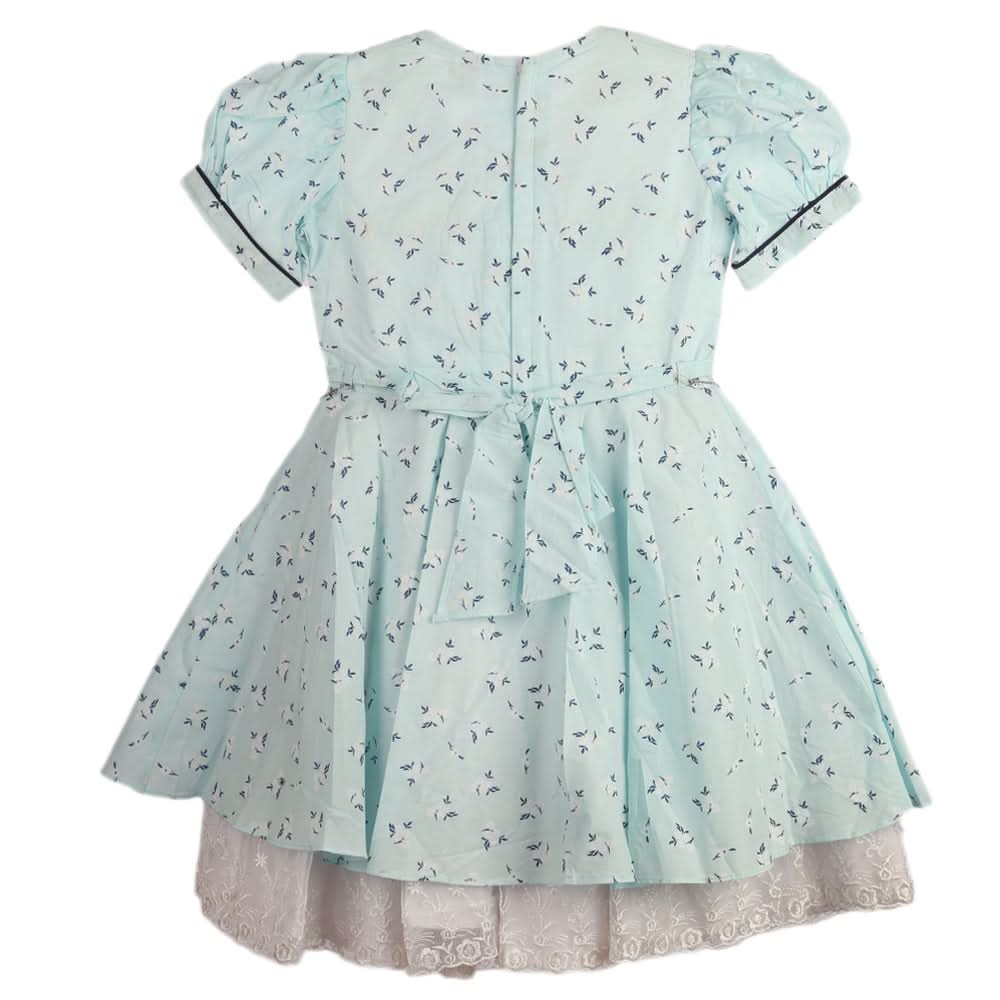 Girls Fancy Frock - Light Blue, Girls Frocks, Chase Value, Chase Value