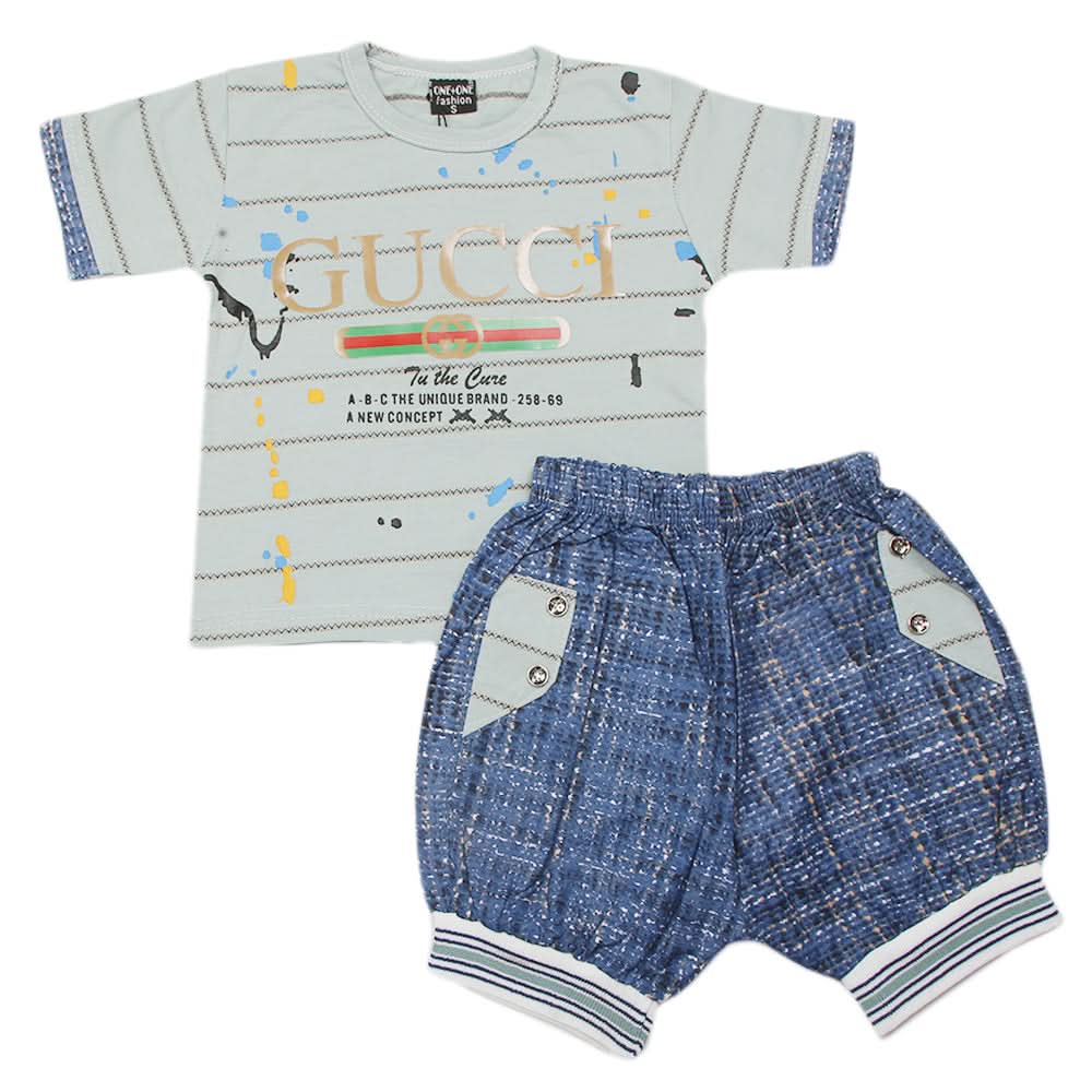 Boys Short Suit - Cyan, Kids, Boys Sets And Suits, Chase Value, Chase Value