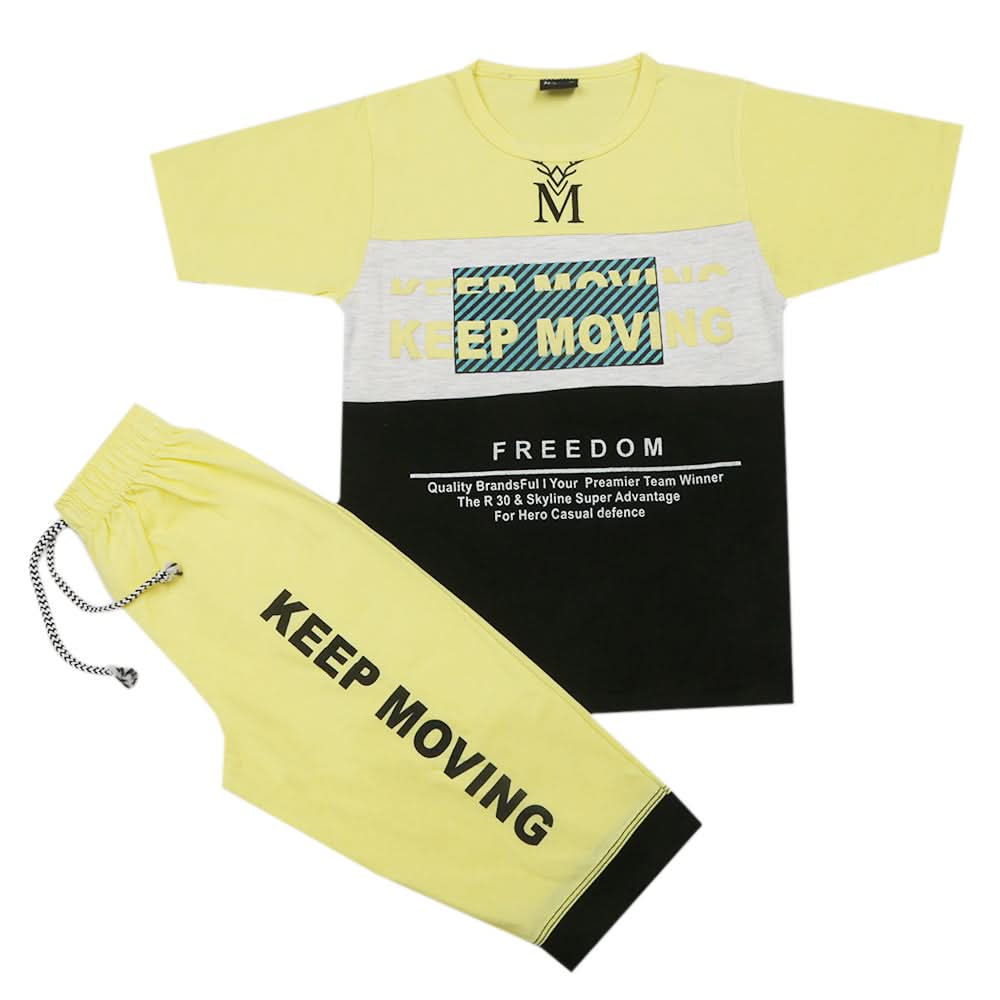 Boys Short Suit - Yellow, Boys Sets & Suits, Chase Value, Chase Value