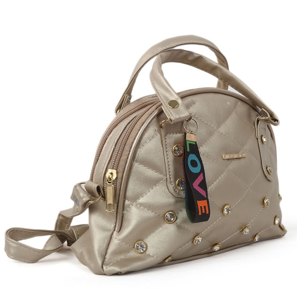 Women's Shoulder Bag 7587 - Golden, Women, Bags, Chase Value, Chase Value