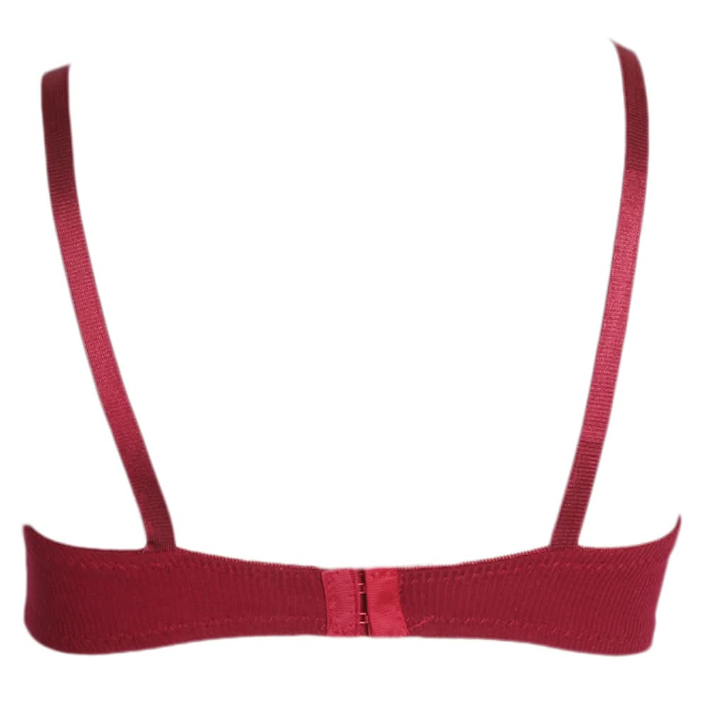 Women's Cotton Bra (B13217) - Maroon, Women, Bras, Chase Value, Chase Value