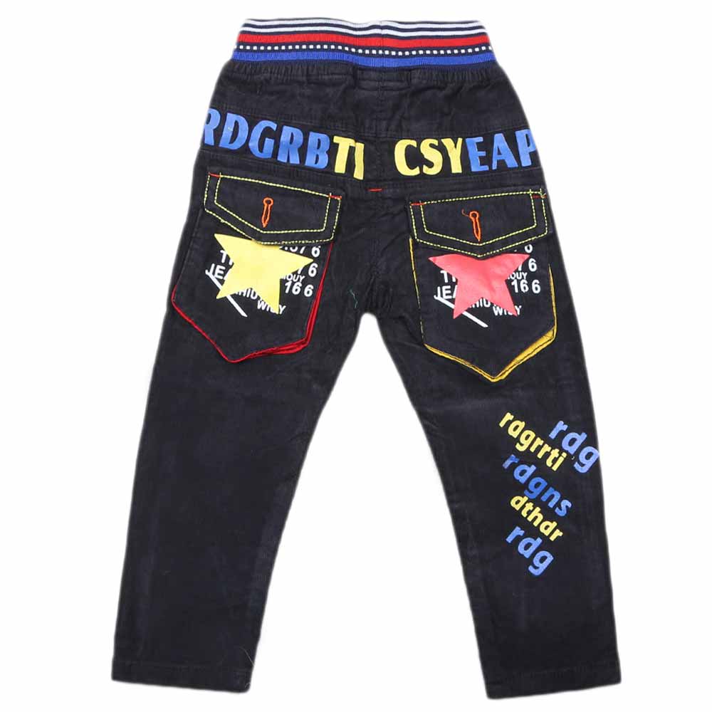 Boys Corduroy Pant - Black, Kids, Boys Pants, Chase Value, Chase Value