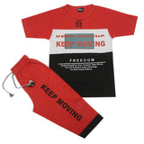 Boys Short Suit - Red, Kids, Boys Sets And Suits, Chase Value, Chase Value
