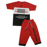 Boys Short Suit - Red, Kids, Boys Sets And Suits, Chase Value, Chase Value