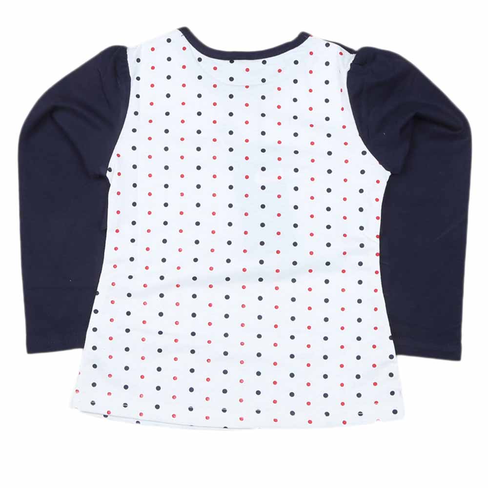 Girls Full Sleeves T Shirt 2 Pcs - Navy Blue, Kids, Girls T-Shirts, Chase Value, Chase Value