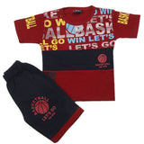 Boys Short Suit - Maroon, Kids, Boys Sets And Suits, Chase Value, Chase Value