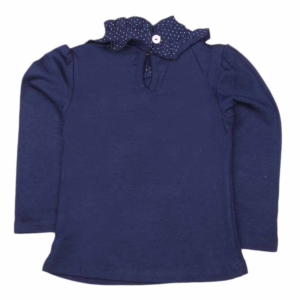 Girls Full Sleeves T Shirt - Navy Blue, Kids, Girls T-Shirts, Chase Value, Chase Value